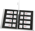 Aluminum SIM Card Case, 16Slots Ultrathin SIM Card Holder, Fit by Unknown