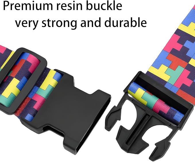 Puzzle Luggage Straps for Suitcases, Adjustable Luggage Travel Belt to Keep - Image 3