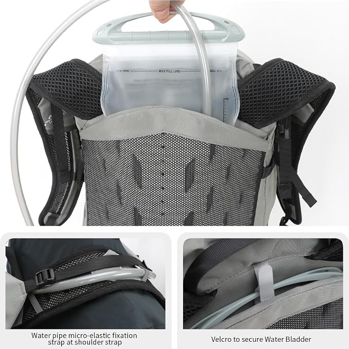 Hiking Hydration Backpack with 3l Water Bladder - Image 5