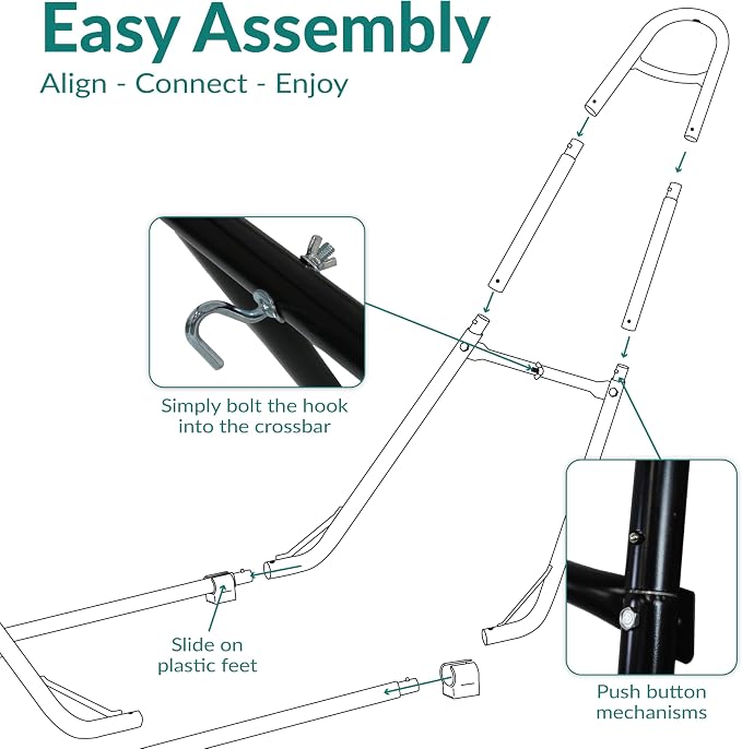 Sunnydaze Universal Double Hammock Stand Only - Image 6