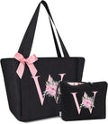 Vavabox Tote Bag, A-Z Initial Monogrammed Waterproof Tote Bag, Bridesmaid Gifts by Vavabox