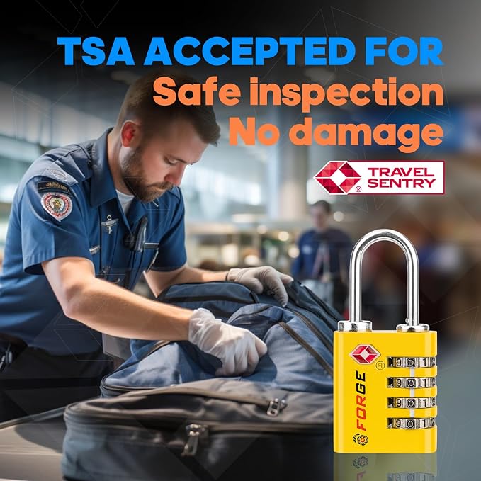 Forge Dual-Opening: Key or Combination Access Lock, TSA Approved Locks - Image 2