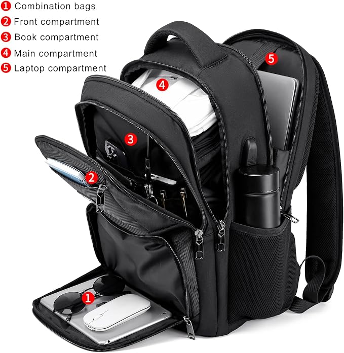 School Backpack for Teen Boys & College Students - Image 2