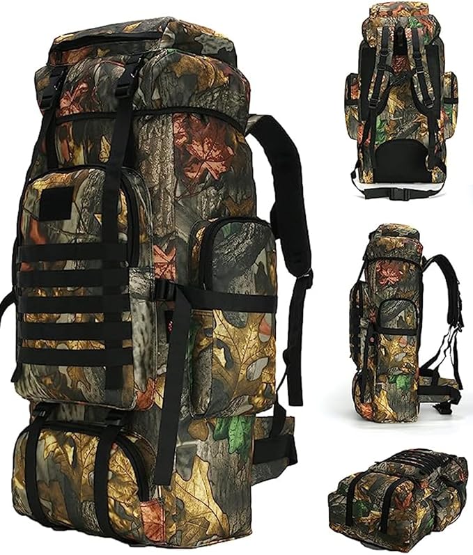 King'sGuard 70L Camping Hiking Backpack Tactical Backpack Military Molle by King%27sGuard