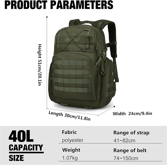 Mardingtop 40L Tactical Backpack - Image 2