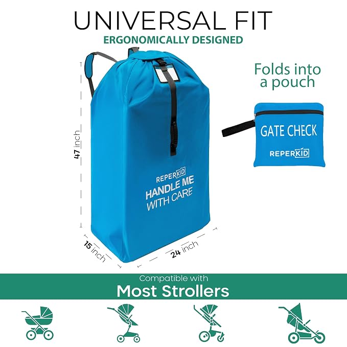 reperkid Large Stroller Bag for Airplane Travel, Fits Most Large, Jogging - Image 5