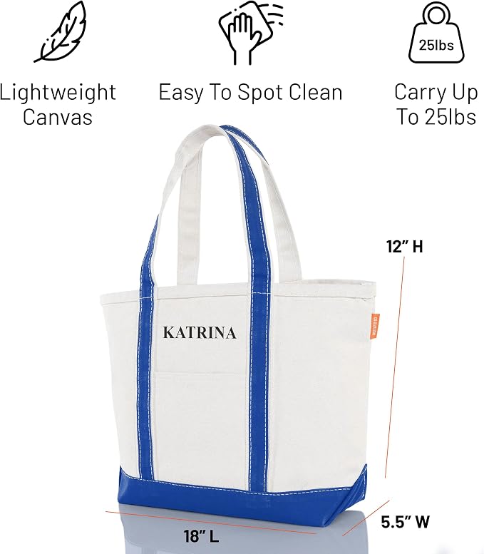 CB STATION Medium Classic Canvas Tote Bag - Image 4