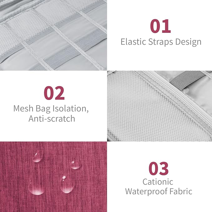 Electronics Travel Organizer, Portable Waterproof Electronic Travel Storage Bag - Image 4