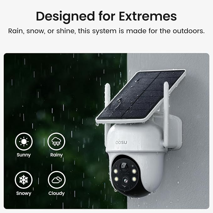 aosu Security Cameras Wireless Outdoor, 6-Cam Kit, No Subscription, Homebase - Image 9