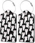 2Pcs Luggage Tag for Suitcase Penguin Animals Cute Luggage Tag by Gearsly