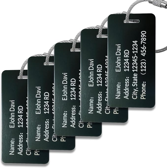 Custom Personalized Luggage Tags-Customized Unique tag by KOMVIOO