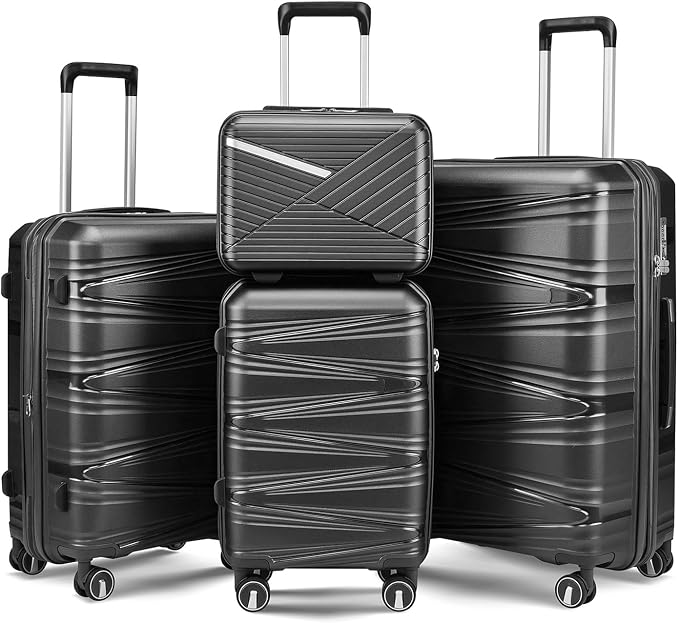 4-Piece Expandable Hardshell Luggage Set by Unknown