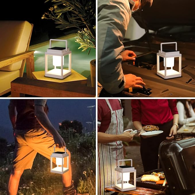 LETRY Outdoor Table Lamp, 3-Level Brightness LED Nightstand Lantern, Portable - Image 7