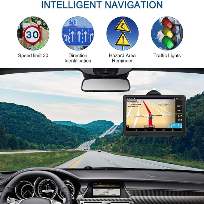 Car GPS Navigation, 2025 Map 7 inch Touch Screen Car GPS, Voice Turn Direction - Image 4