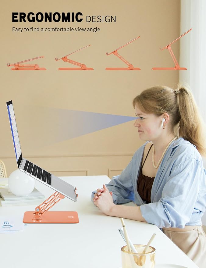 Laptop Stand, Ergonomic Adjustable Computer Stand - Image 2