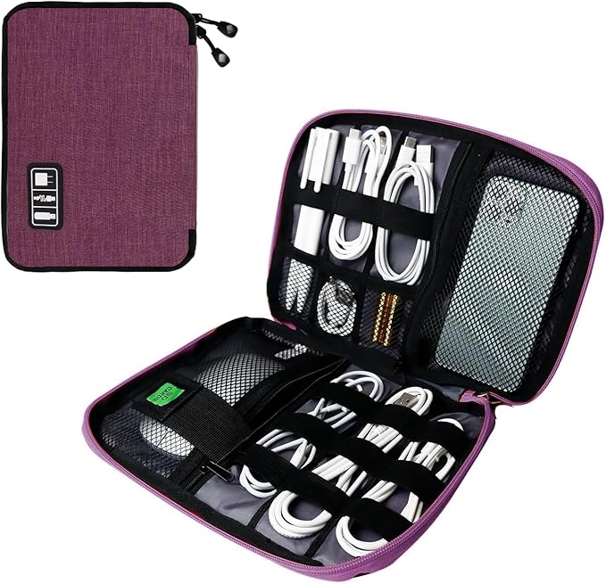 Electronics Travel Organizer, Portable Waterproof Electronic Travel Storage Bag by Lcsmaokin