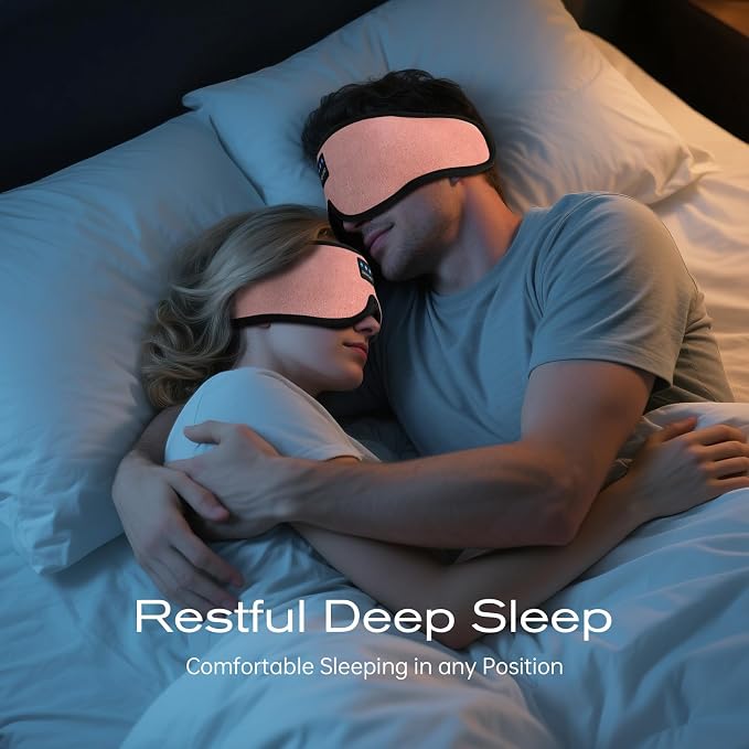 3D Sleep Mask with Bluetooth Headphones, Sleeping Headphones - Image 2
