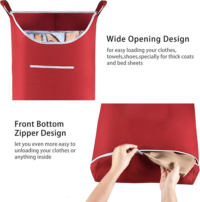 Hanging Laundry Hamper Bag Behind Door Hampers - Image 3