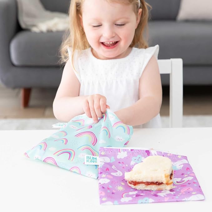 Bumkins Reusable Sandwich and Snack Bags, - Image 3