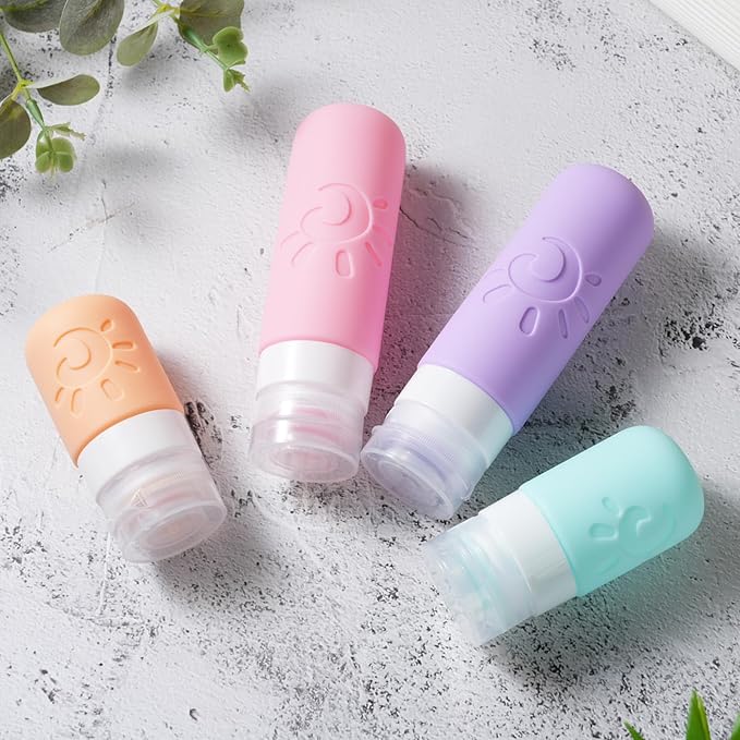 18 Pack travel Bottles for Toiletries, TSA Approved Silicone Travel Containers - Image 4
