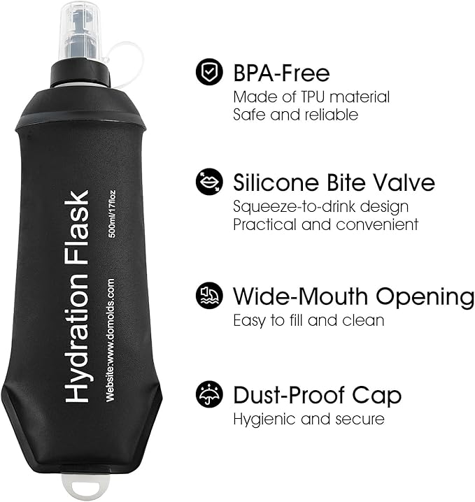 GYGYL Soft Flask, TPU Collapsible Soft Water Bottle - Image 3