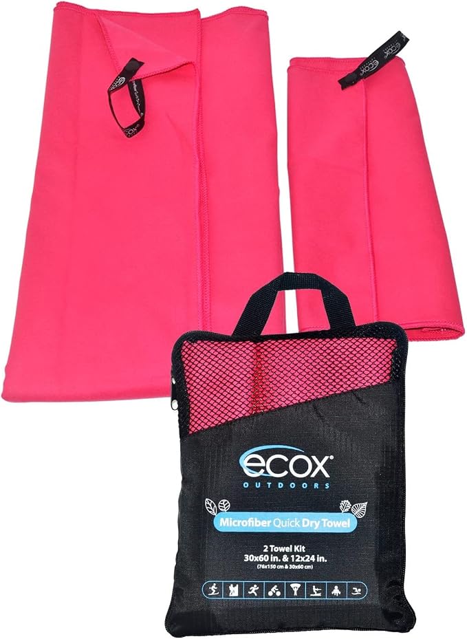 Outdoors Microfiber Towel Fast Drying Soft Feel Fast Action Drying by ecox