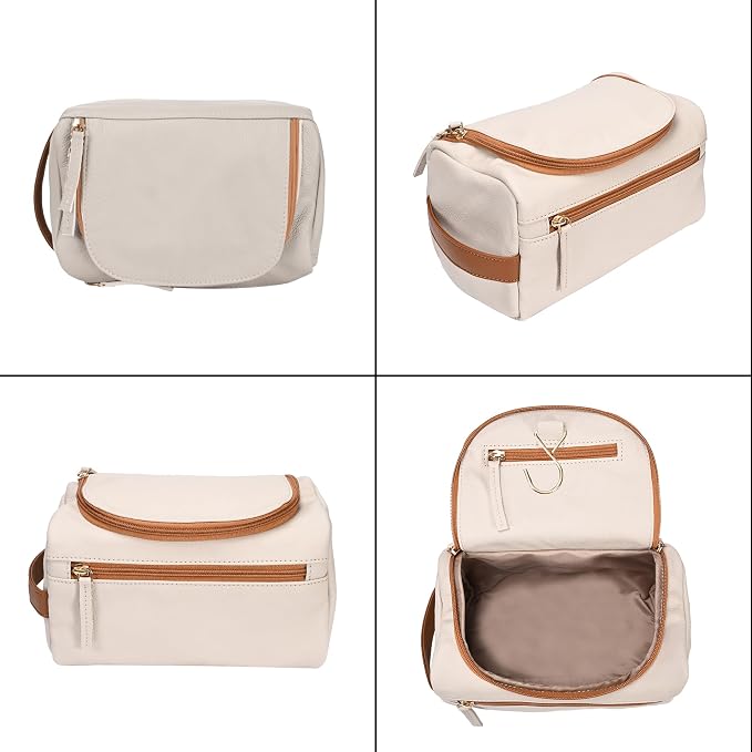 ELIZO Premium REAL Leather Toiletry Bag - Image 7