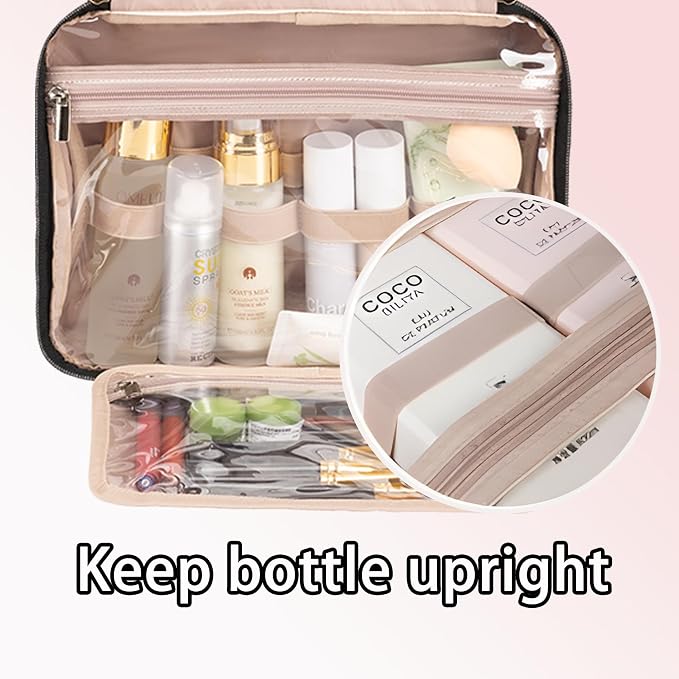 Pink Toiletry Bag, Makeup Organizer, Travel Bag - Image 4