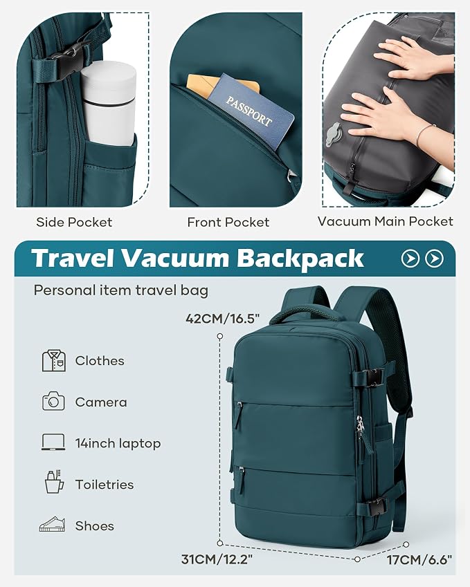 Vacuum Backpack Travel Laptop Backpacks - Image 2