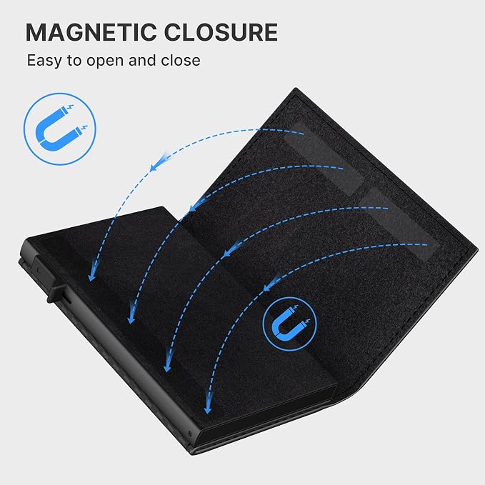 Mens Smart Wallet Card Holder for AirTag: Leather, Compatible - Image 8