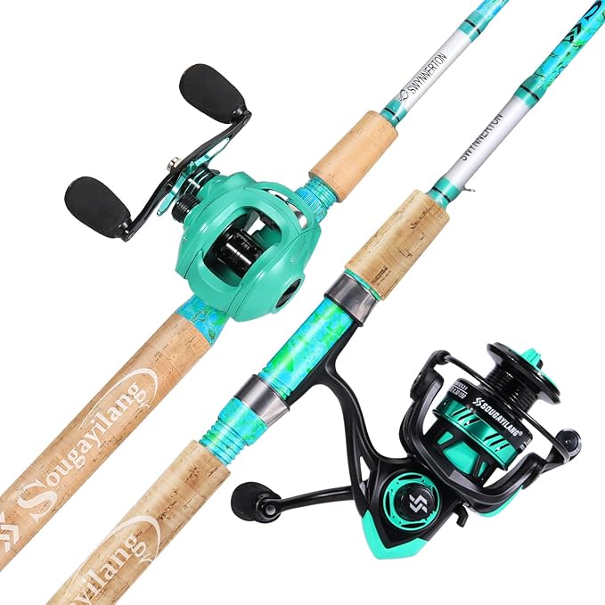 Sougayilang Fishing Rod and Reel Combo, 2-Piece 5-Foot 6-Inch Graphite & - Image 3