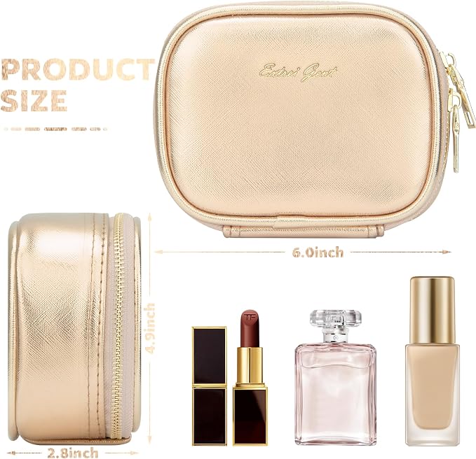 Small Makeup Bag Travel Train Case - Image 2