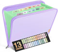 Sooez 13 Pocket Accordion File Organizer, Zipper Expanding File Folder Organizer by Sooez