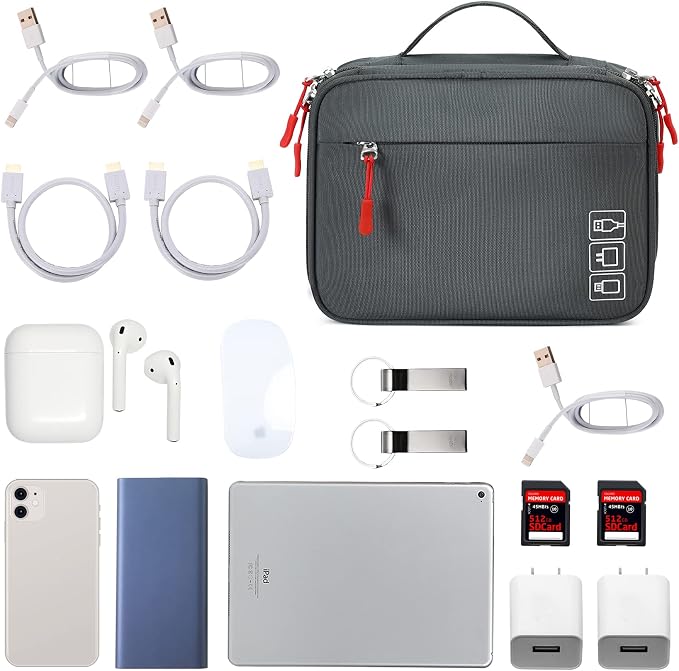 MIRLEWAIY Waterproof Cable Organizer Travel Portable Electronics Accessories - Image 4