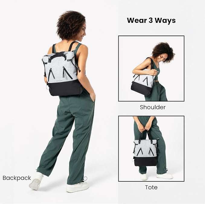 Sherpani Tempest, Anti Theft Convertible Backpack Tote, 14L Travel Backpack - Image 4