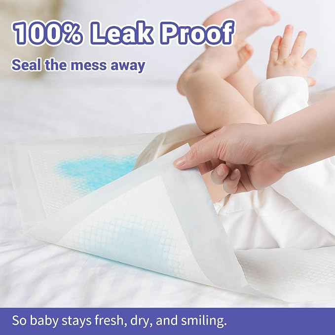 100 Pack Disposable Diaper Changing Pads - Image 4