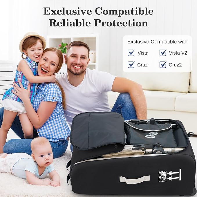 Stroller Bag for Airplane, Stroller Travel Bag Compatible - Image 2
