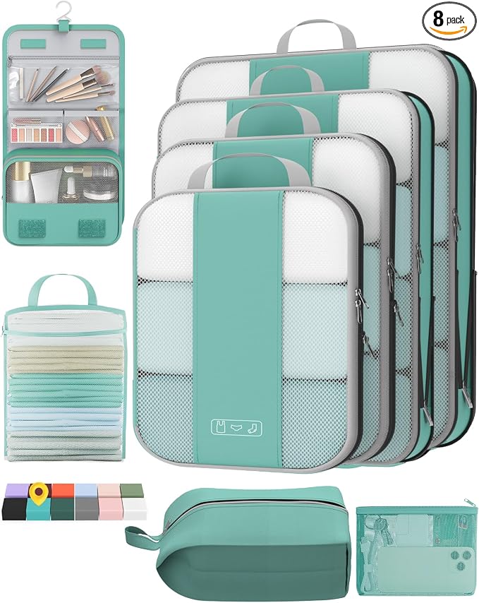 8 Set Compression Packing Cubes by OlarHike