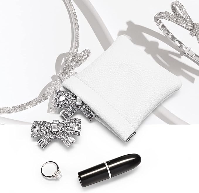 PU Leather Jewelry Travel Bag Leather Jewelry Pouch Christmas, Wedding Party - Image 2