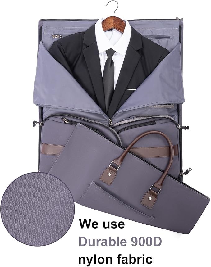 Modoker Garment Convertible Weekender Bag, Carry on Canvas Garment Duffle Bag - Image 2