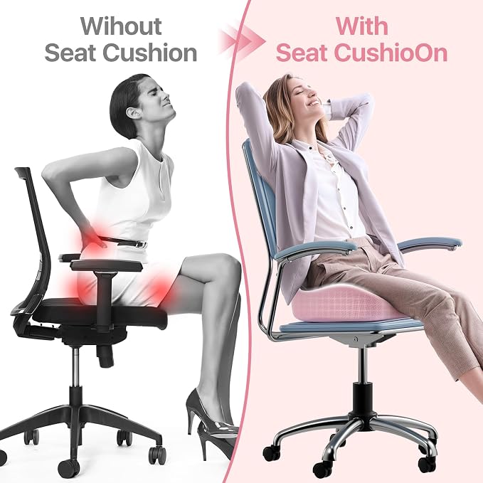 Seat Cushion, Extra Large Memory Foam Cushion - Image 4