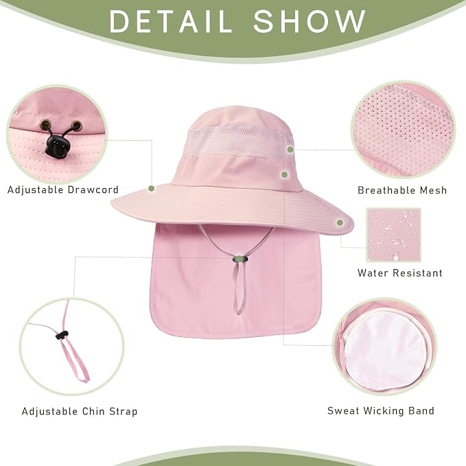 Fishing Hat Breathable Wide Brim Sun Hats - Image 5