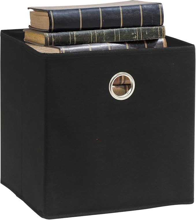 SIMPLE HOUSEWARE 11-Inch Collapsible Fabric Cube Storage Bin - Image 8