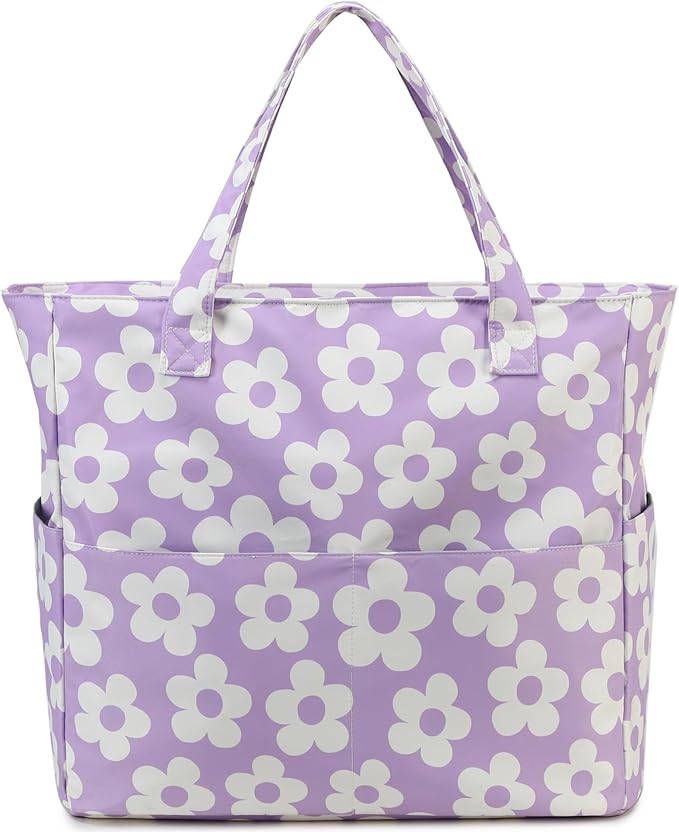 Beach Pool Bags Tote for Women Ladies Large Gym Tote Carry On Bag - Image 9