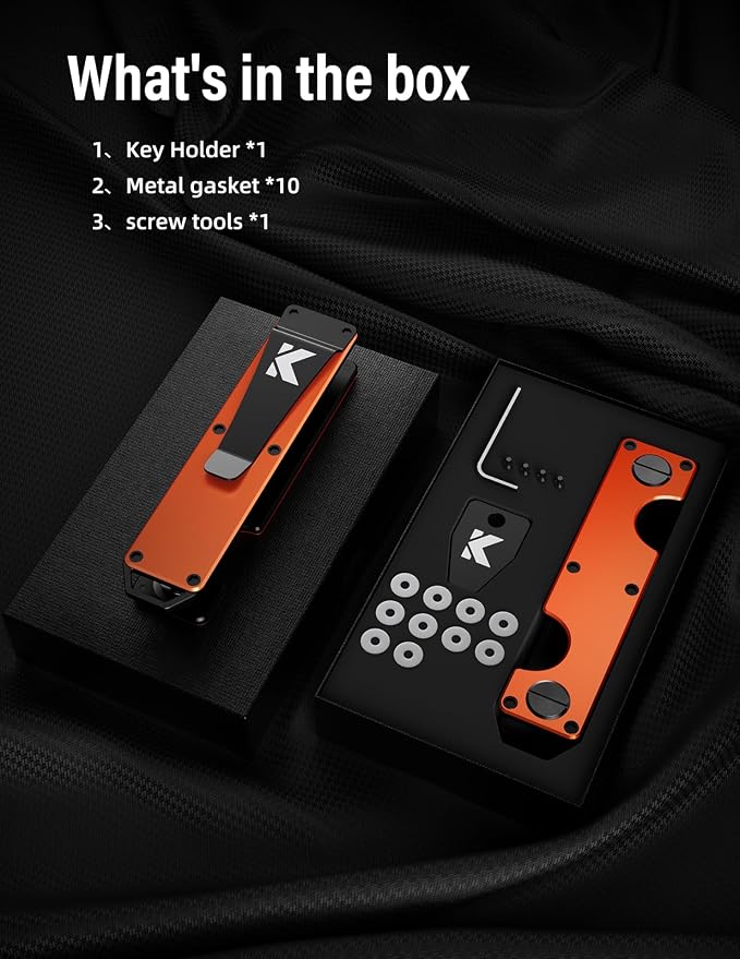 Key Organizer Key Holder Compact Key Case Minimalist Metal Key Chain Key Holder - Image 7