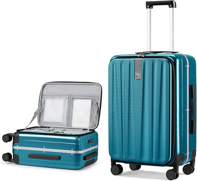 Hanke 26 Inch Large Luggage Suitcase Top Opening Aluminum Frame Tsa Luggage by Hanke