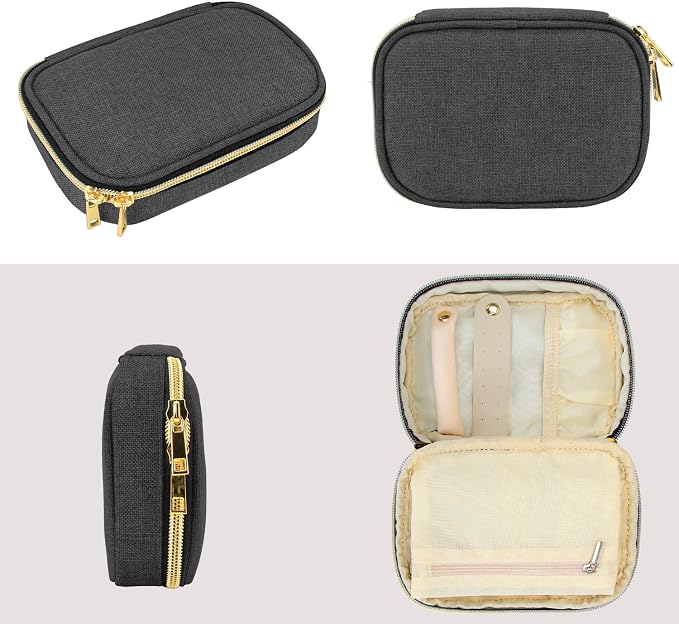 Teamoy Small Jewelry Travel Case, Portable Jewelry Organizer Bag - Image 7