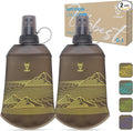 UTOBEST 200ml Soft Flask, 2 Pack Flexible TPU Hydration Water Bottle, by UTOBEST