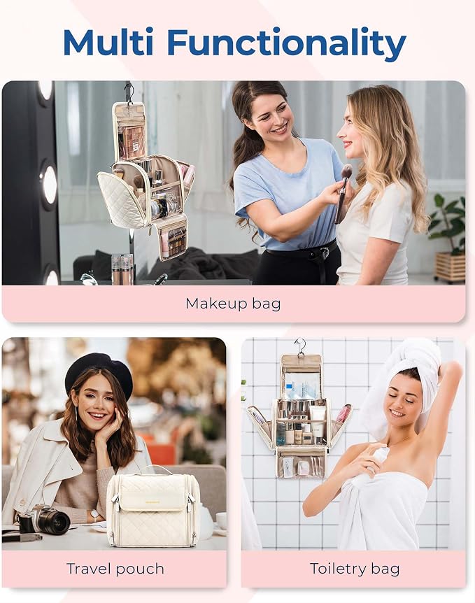 BAGSMART Makeup Bag for Women - Image 4