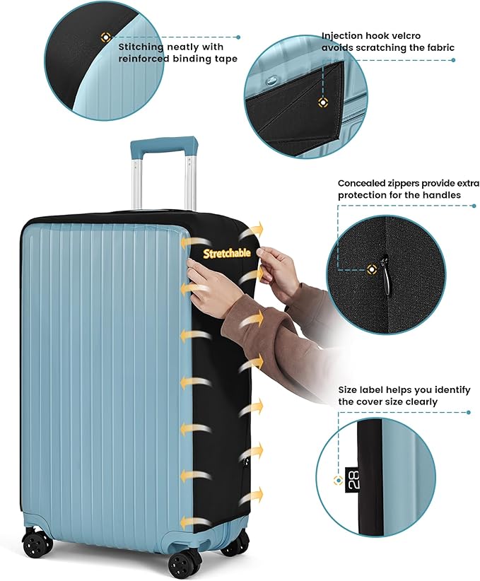 Travelkin Clear Luggage Cover Protectors - Image 5